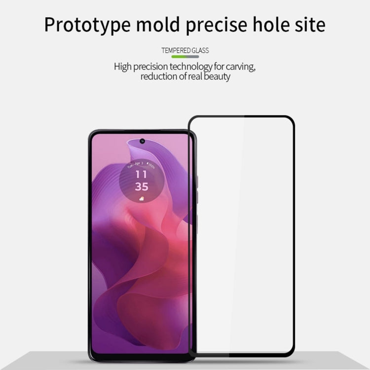 For Motorola Moto G24/G24 Power MOFI 9H 2.5D Full Screen Tempered Glass Film(Black) - Motorola Tempered Glass by MOFI | Online Shopping South Africa | PMC TechLife