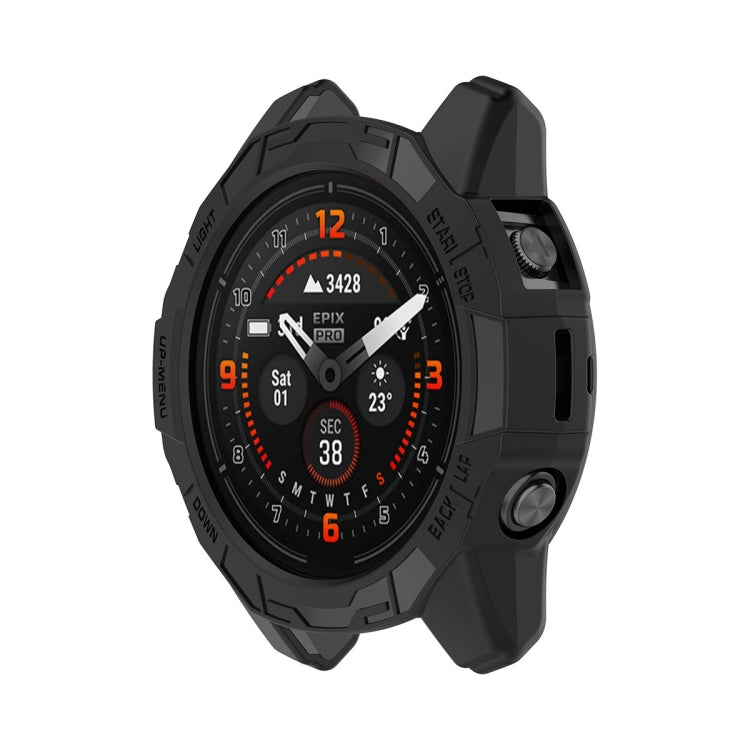 For Garmin Epix Pro 42mm / Fenix 7S / 7S Pro ENKAY Hat-Prince TPU Armor Designed Watch Protective Case(Black) - Watch Cases by ENKAY | Online Shopping South Africa | PMC TechLife | Buy Now Pay Later Mobicred