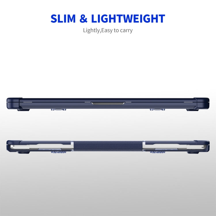 For MacBook Pro 14.2 A2442/A2779 ENKAY Hat-Prince 3 in 1 Protective Bracket Case Cover Hard Shell with TPU Keyboard Film / PET Screen Protector, Version:US(Purple) - free shipping - PMC Jewellery - Order now!