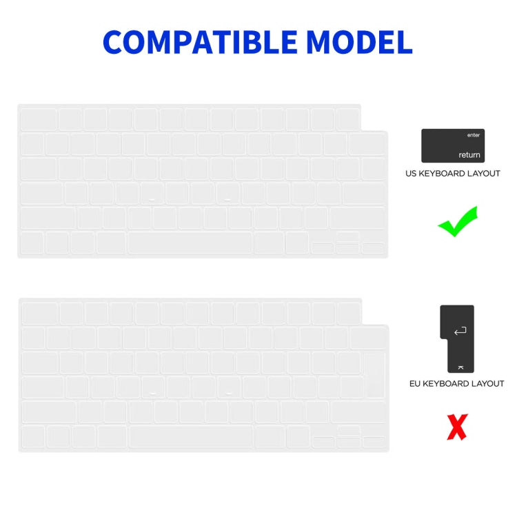 For MacBook Air 13.6 A2681 ENKAY Hat-Prince 3 in 1 Protective Bracket Case Cover Hard Shell with TPU Keyboard Film / PET Screen Protector, Version:US(Light Blue) - free shipping - PMC Jewellery - Order now!