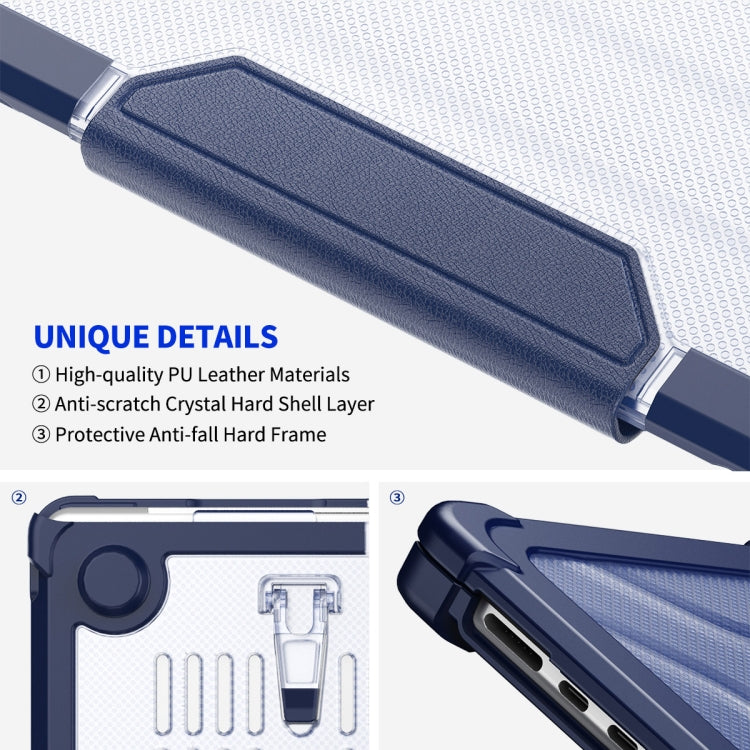 For MacBook Air 15.3 A2941 ENKAY Hat-Prince 3 in 1 Protective Bracket Case Cover Hard Shell with TPU Keyboard Film / PET Screen Protector, Version:US(Light Blue) - free shipping - PMC Jewellery - Order now!