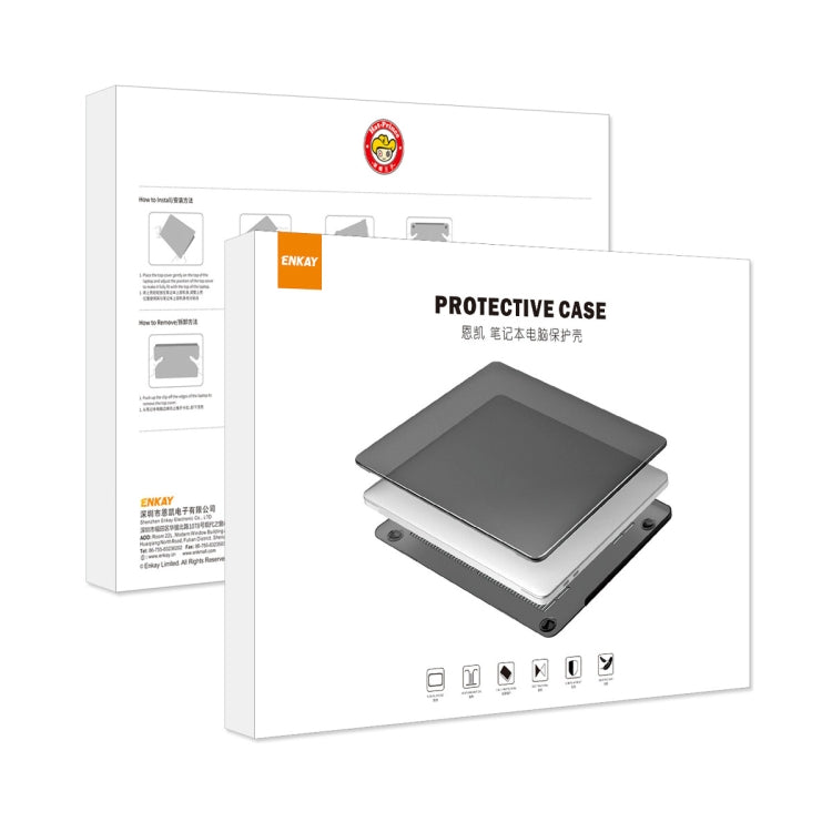For MacBook Pro 13.3 A2251/A2289/A2338 ENKAY Hat-Prince 3 in 1 Protective Bracket Case Cover Hard Shell with TPU Keyboard Film / PET Screen Protector, Version:EU(Black) - free shipping - PMC Jewellery - Order now!