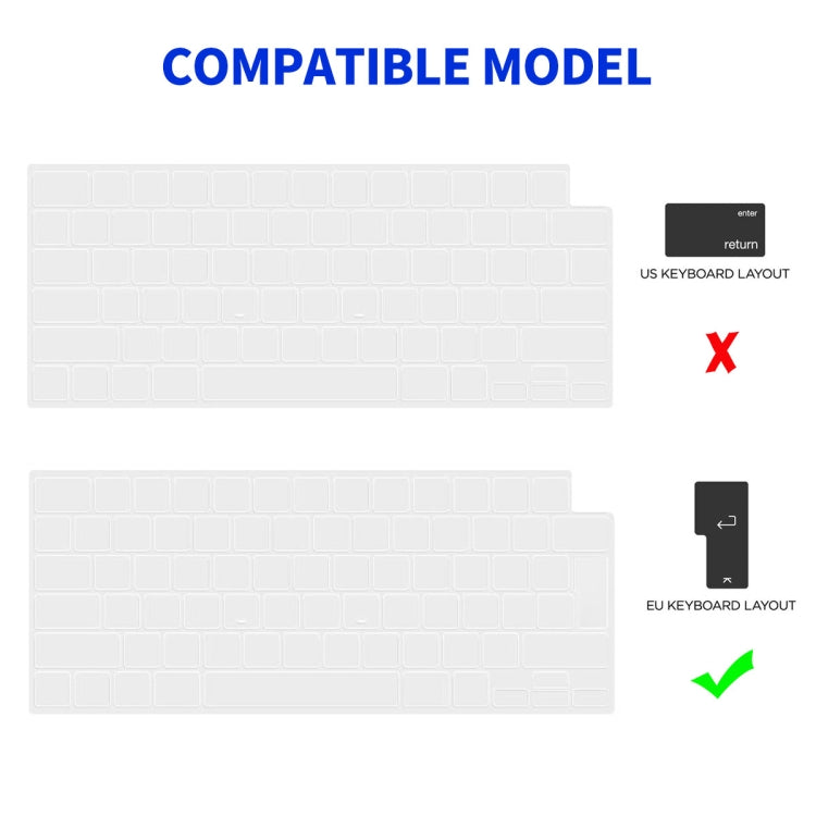 For MacBook Pro 14.2 A2442/A2779 ENKAY Hat-Prince 3 in 1 Protective Bracket Case Cover Hard Shell with TPU Keyboard Film / PET Screen Protector, Version:EU(Dark Blue) - free shipping - PMC Jewellery - Order now!