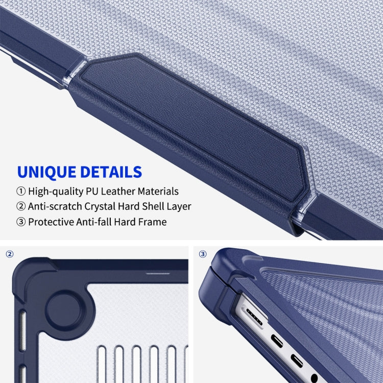 For MacBook Pro 14.2 A2442/A2779 ENKAY Hat-Prince 3 in 1 Protective Bracket Case Cover Hard Shell with TPU Keyboard Film / PET Screen Protector, Version:EU(Light Blue) - free shipping - PMC Jewellery - Order now!