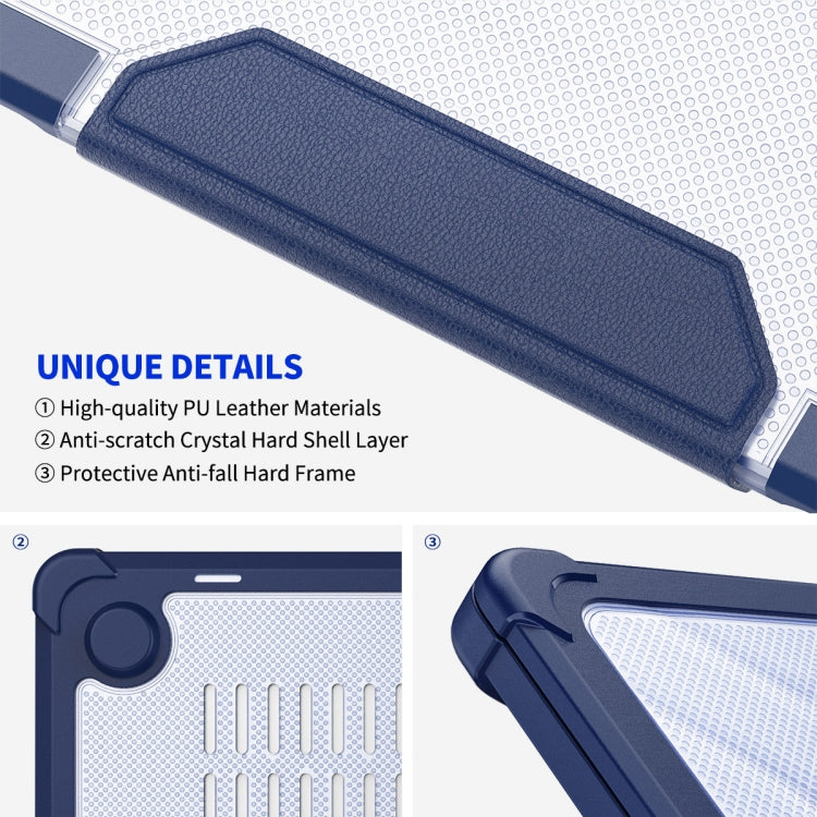 For MacBook Air 13.6 2022/2024  A2681 (M2) / A3113  (M3) ENKAY Hat-Prince 3 in 1 Protective Bracket Case Cover Hard Shell with TPU Keyboard Film / PET Screen Protector, Version:EU(Light Blue) - MacBook Air Cases by ENKAY | Online Shopping South Africa | PMC TechLife | Buy Now Pay Later Mobicred