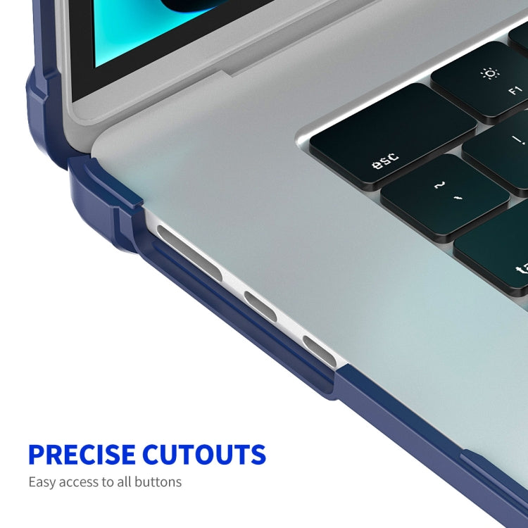 For MacBook Air 15.3 A2941/M3 2024 A3114 ENKAY Hat-Prince 3 in 1 Protective Bracket Case Cover Hard Shell with TPU Keyboard Film / PET Screen Protector, Version:EU(Purple) - free shipping - PMC TechLife - Order now!
