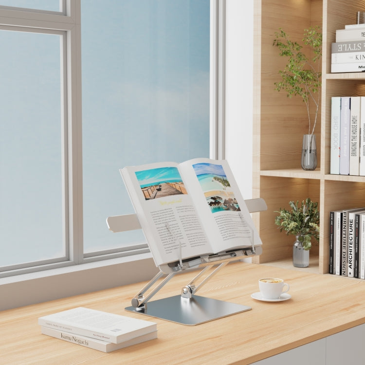 AP-2DB With Book Clips Portable Folding Laptop Adjustable Hollow Heat Dissipation Stand - Laptop Stand by PMC Jewellery | Online Shopping South Africa | PMC Jewellery | Buy Now Pay Later Mobicred