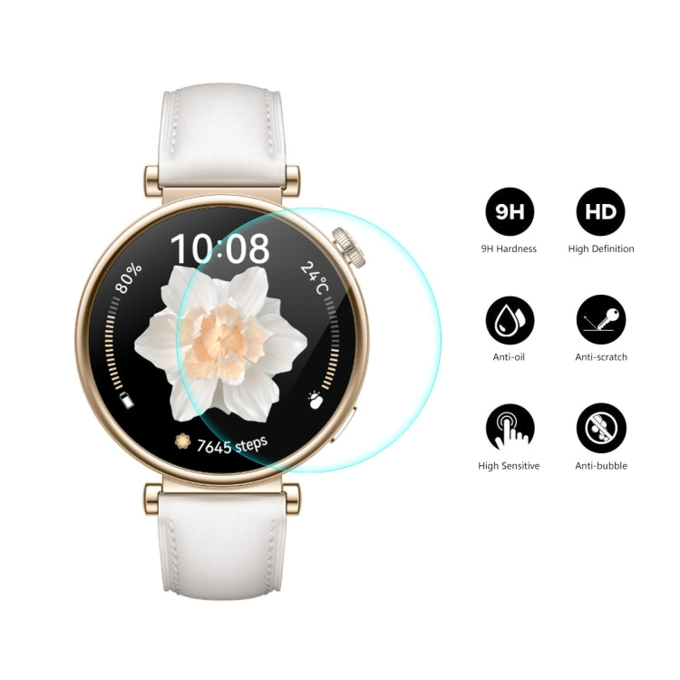 For Huawei Watch GT 4 41mm 2pcs ENKAY Hat-Prince 0.2mm 9H Tempered Glass Screen Protector Watch Film - Screen Protector by ENKAY | Online Shopping South Africa | PMC TechLife