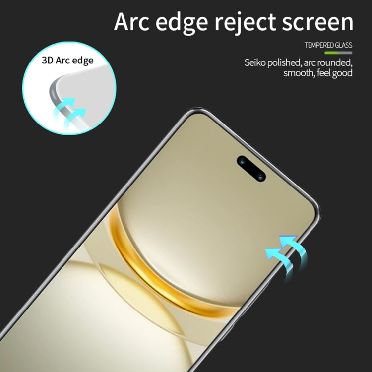 For Huawei nova 12 Pro / 12 Ultra MOFI 9H 3D Hot Bending Tempered Glass Film(Black) - Huawei Tempered Glass by MOFI | Online Shopping South Africa | PMC TechLife | Buy Now Pay Later Mobicred
