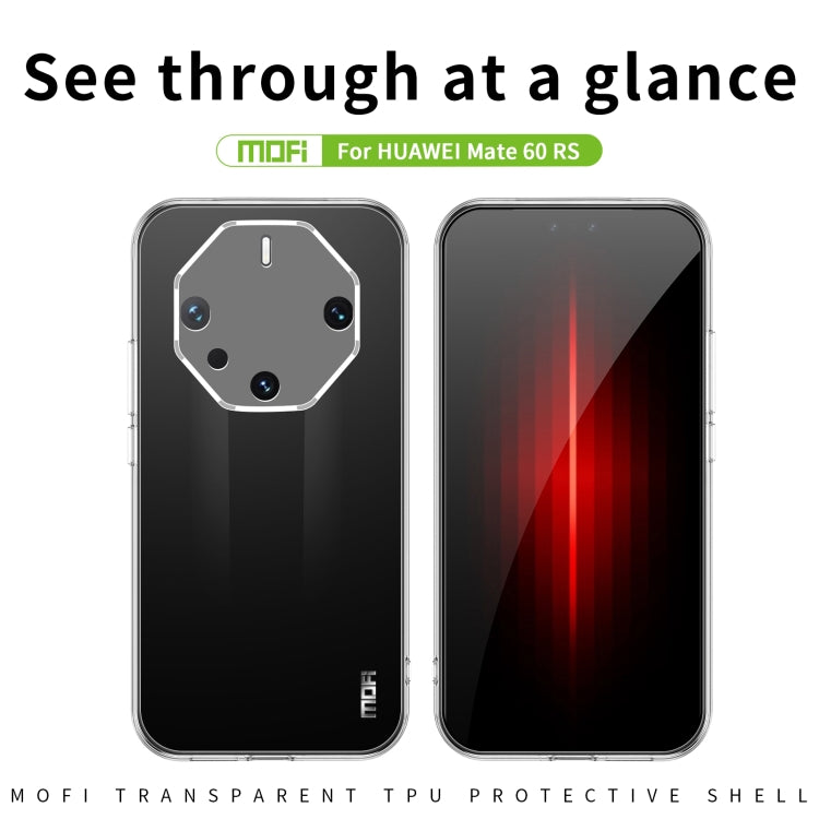 For Huawei Mate 60 RS Ultimate MOFI Ming Series Ultra-thin TPU Phone Case(Transparent) - free shipping - PMC TechLife - Order now!