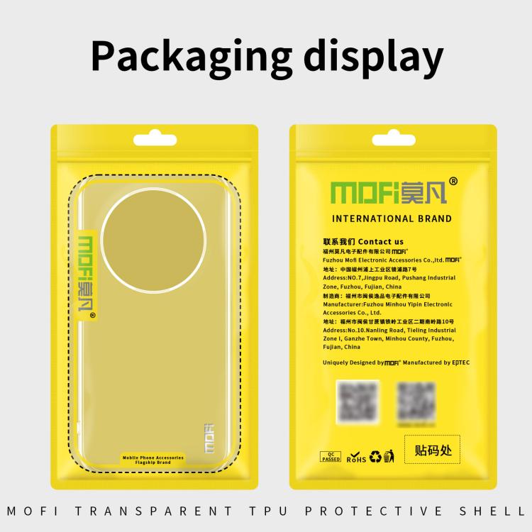 For Huawei Mate 60 Pro MOFI Ming Series Ultra-thin TPU Phone Case(Transparent) - Huawei Cases by MOFI | Online Shopping South Africa | PMC TechLife | Buy Now Pay Later Mobicred
