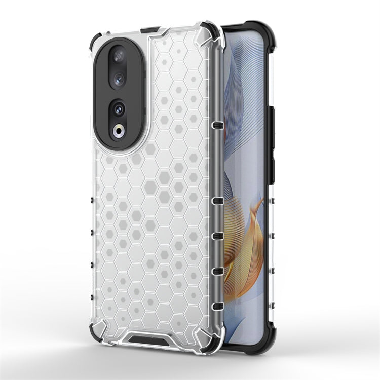 For Honor 90 Shockproof Honeycomb Phone Case(White) - Honor Cases by PMC TechLife | Online Shopping South Africa | PMC TechLife