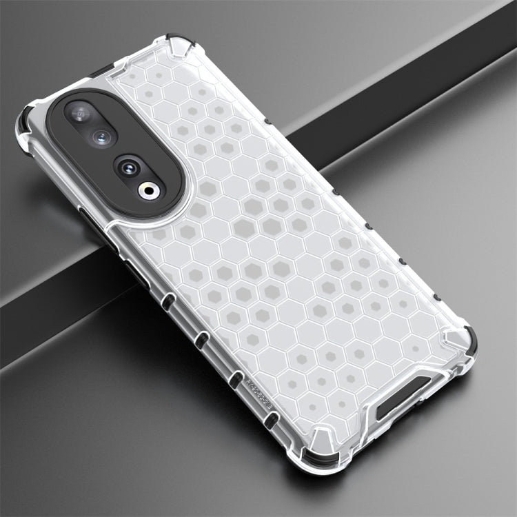 For Honor 90 Shockproof Honeycomb Phone Case(White) - Honor Cases by PMC TechLife | Online Shopping South Africa | PMC TechLife