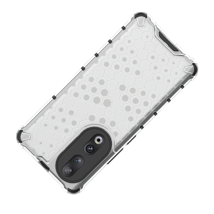 For Honor 90 Shockproof Honeycomb Phone Case(White) - Honor Cases by PMC TechLife | Online Shopping South Africa | PMC TechLife