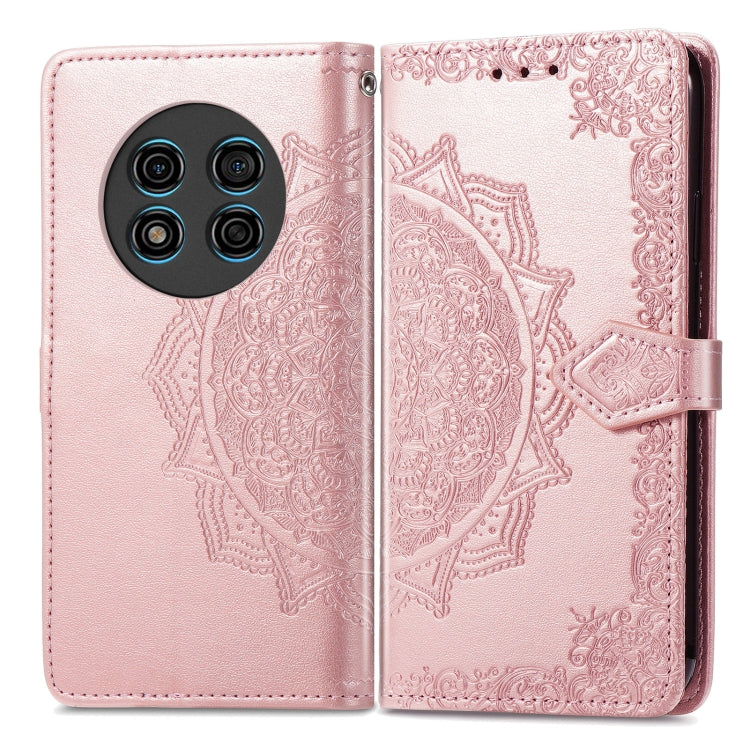 For Ulefone Note 15 Mandala Flower Embossed Leather Phone Case(Rose Gold) - Ulefone Cases by PMC Jewellery | Online Shopping South Africa | PMC Jewellery | Buy Now Pay Later Mobicred