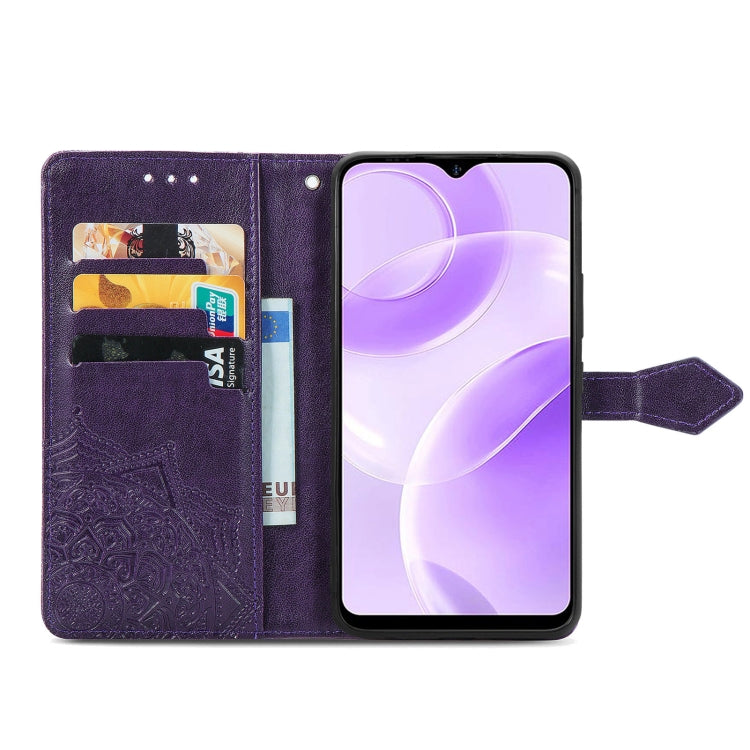 For Ulefone Note 15 Mandala Flower Embossed Leather Phone Case(Purple) - free shipping - PMC Jewellery - Order now!