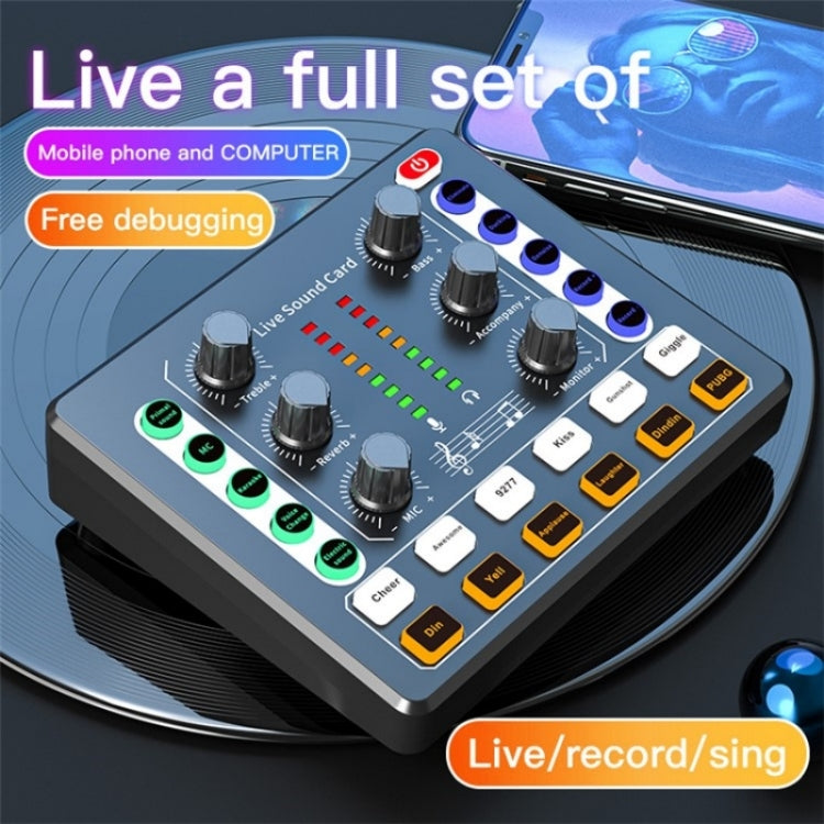 BM800 Live Sound Card with Condenser Microphone Kit(Black) - Live Sound Effects Processors by PMC TechLife | Online Shopping South Africa | PMC TechLife | Buy Now Pay Later Mobicred