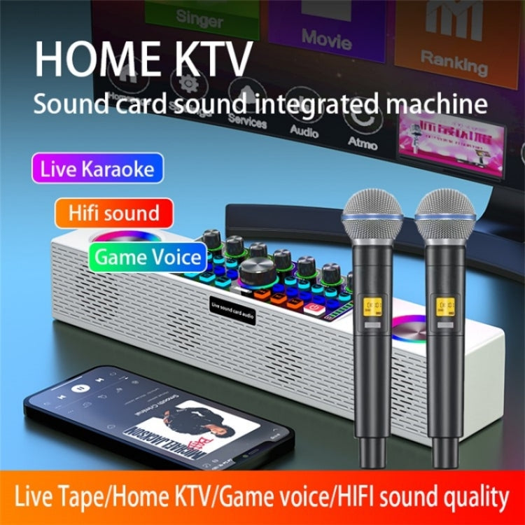 SY8 Live Sound Card All-in-one Machine Speaker Stereo Subwoofer With Mic(Black) - Live Sound Effects Processors by PMC TechLife | Online Shopping South Africa | PMC TechLife | Buy Now Pay Later Mobicred