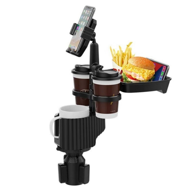 A06 Multifunctional Car Cup Mug Bottle Holder Mobile Phone Mount Stand Food Snack Tray Table(Green) - Car Drink Holders by PMC TechLife | Online Shopping South Africa | PMC TechLife | Buy Now Pay Later Mobicred