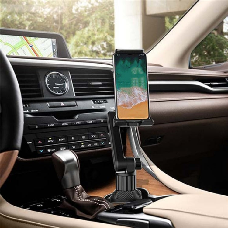 CUP-B16 Universal Long Neck 2 Shaft Rotating Car Cup Mount Phone Holder - Car Drink Holders by PMC TechLife | Online Shopping South Africa | PMC TechLife | Buy Now Pay Later Mobicred