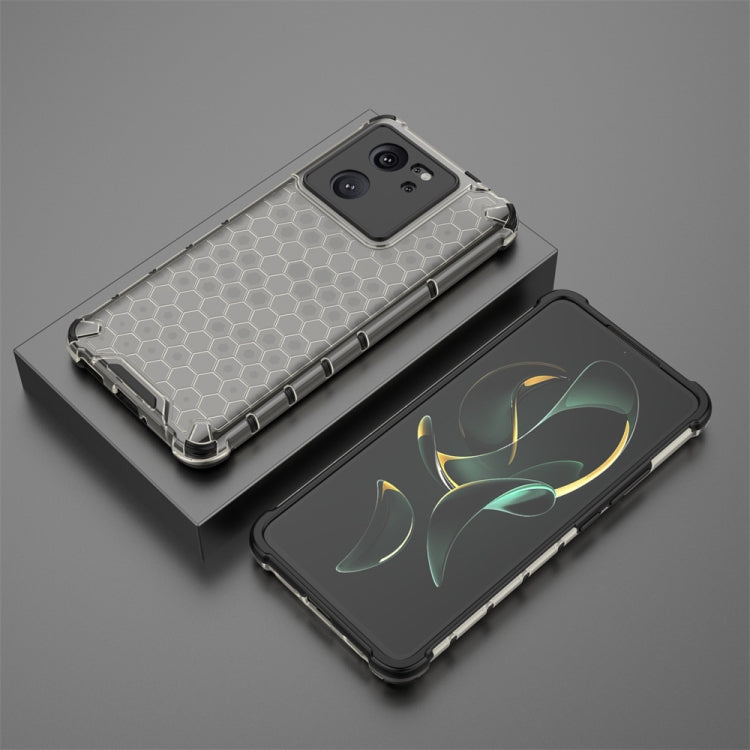For Xiaomi 13T Pro Shockproof Honeycomb Phone Case(Black) - Xiaomi Cases by PMC TechLife | Online Shopping South Africa | PMC TechLife | Buy Now Pay Later Mobicred