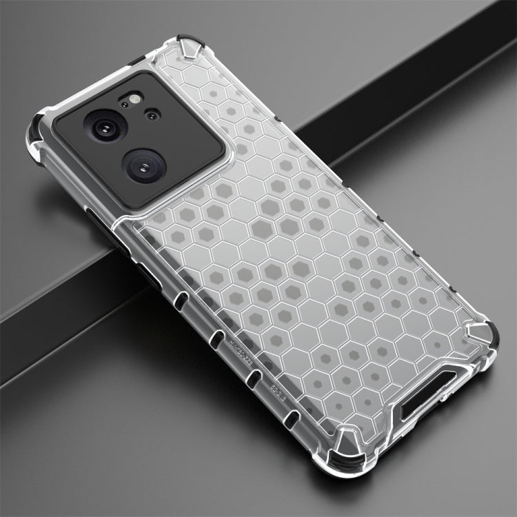 For Xiaomi 13T Pro Shockproof Honeycomb Phone Case(White) - Xiaomi Cases by PMC TechLife | Online Shopping South Africa | PMC TechLife | Buy Now Pay Later Mobicred