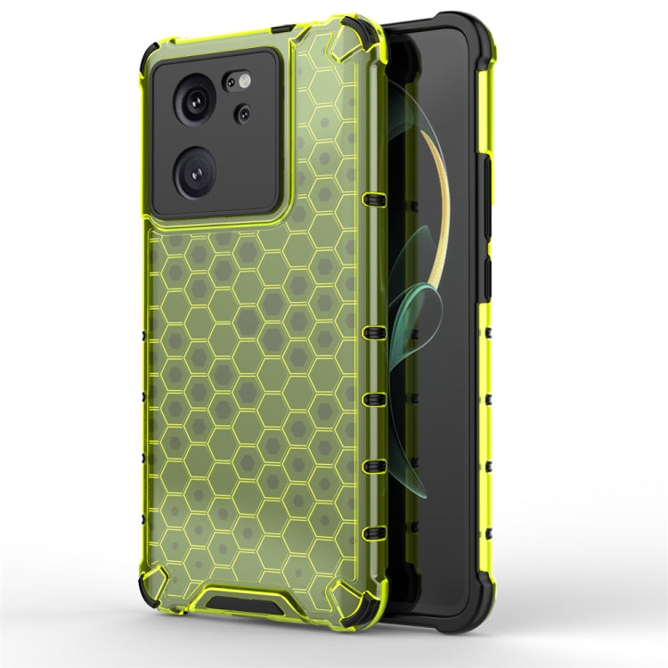 For Xiaomi 13T Pro Shockproof Honeycomb Phone Case(Green) - Xiaomi Cases by PMC TechLife | Online Shopping South Africa | PMC TechLife | Buy Now Pay Later Mobicred