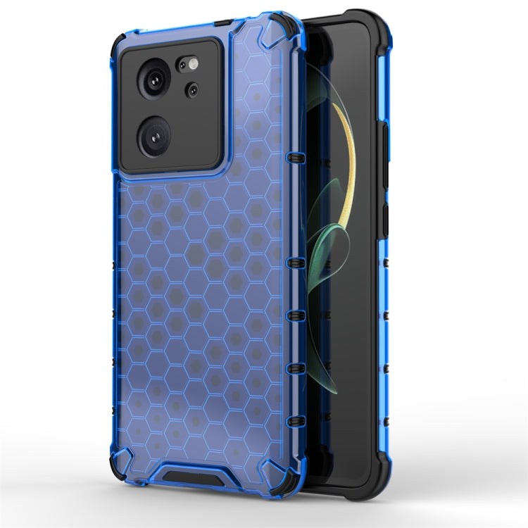 For Xiaomi 13T Pro Shockproof Honeycomb Phone Case(Blue) - Xiaomi Cases by PMC TechLife | Online Shopping South Africa | PMC TechLife | Buy Now Pay Later Mobicred