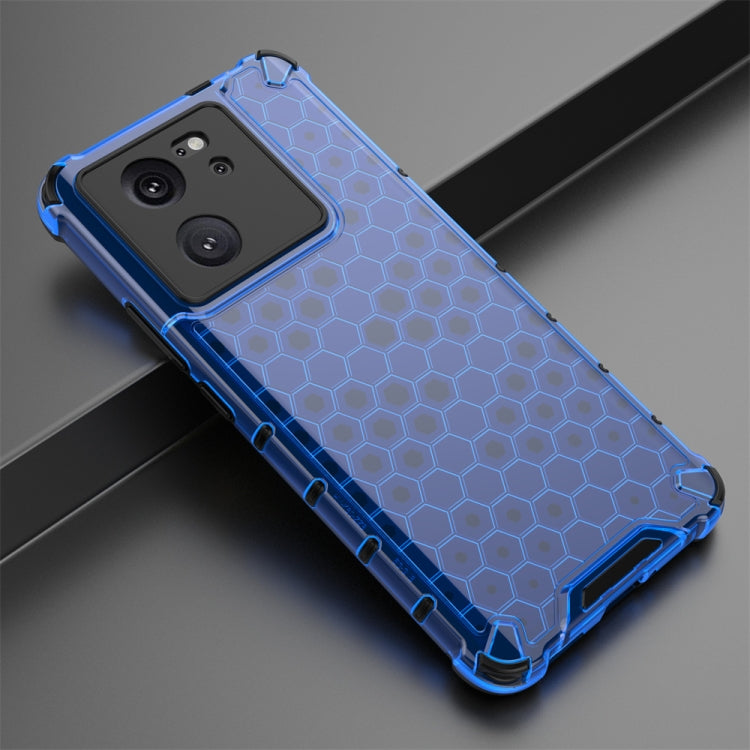 For Xiaomi 13T Pro Shockproof Honeycomb Phone Case(Blue) - Xiaomi Cases by PMC TechLife | Online Shopping South Africa | PMC TechLife | Buy Now Pay Later Mobicred