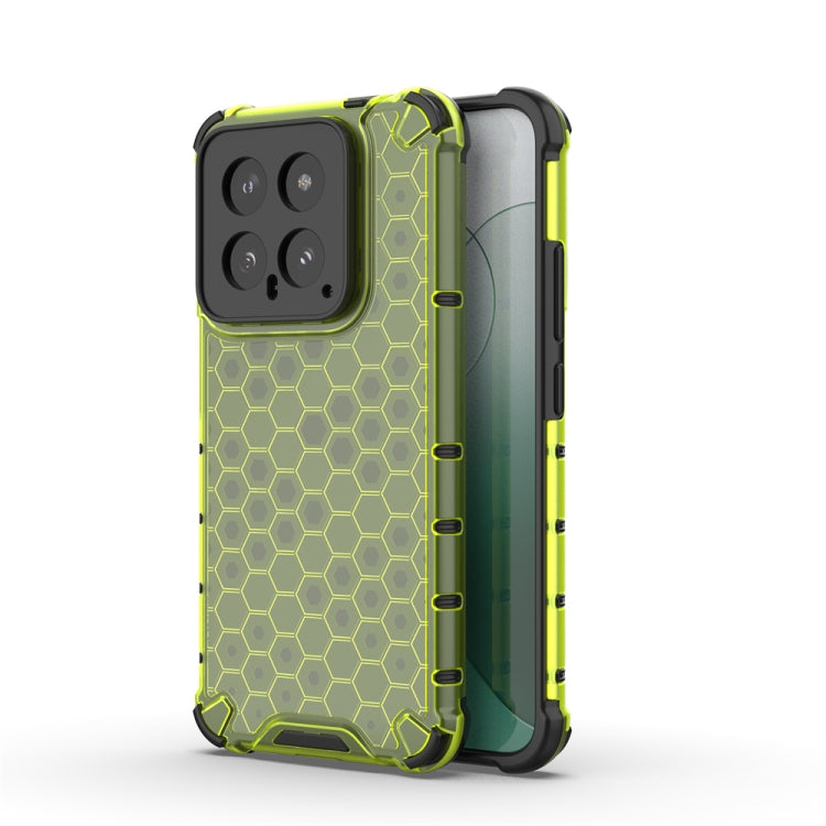 For Xiaomi 14 Shockproof Honeycomb Phone Case(Green) - 14 Cases by PMC TechLife | Online Shopping South Africa | PMC TechLife | Buy Now Pay Later Mobicred