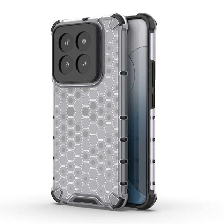 For Xiaomi 14 Pro Shockproof Honeycomb Phone Case(White) - 14 Pro Cases by PMC TechLife | Online Shopping South Africa | PMC TechLife | Buy Now Pay Later Mobicred