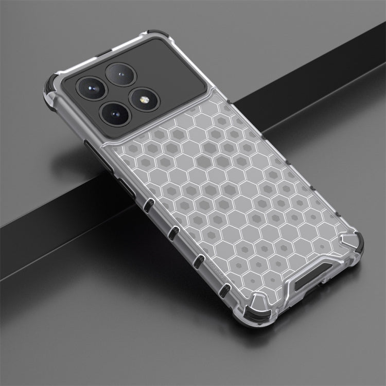 For Redmi K70 Shockproof Honeycomb Phone Case(White) - Xiaomi Cases by PMC TechLife | Online Shopping South Africa | PMC TechLife | Buy Now Pay Later Mobicred