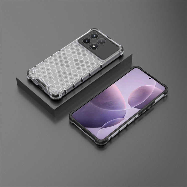 For Redmi K70 Shockproof Honeycomb Phone Case(White) - Xiaomi Cases by PMC TechLife | Online Shopping South Africa | PMC TechLife | Buy Now Pay Later Mobicred