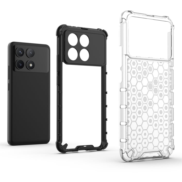 For Redmi K70 Pro Shockproof Honeycomb Phone Case(White) - K70 Pro Cases by PMC TechLife | Online Shopping South Africa | PMC TechLife | Buy Now Pay Later Mobicred