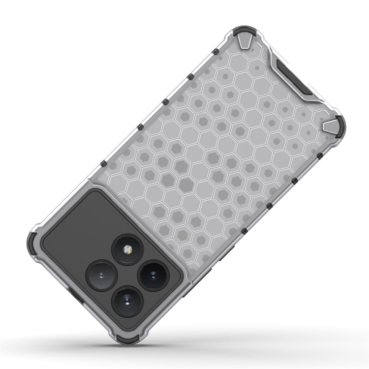 For Redmi K70 Pro Shockproof Honeycomb Phone Case(White) - K70 Pro Cases by PMC TechLife | Online Shopping South Africa | PMC TechLife | Buy Now Pay Later Mobicred