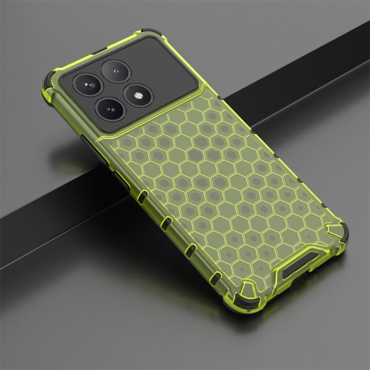 For Redmi K70 Pro Shockproof Honeycomb Phone Case(Green) - K70 Pro Cases by PMC TechLife | Online Shopping South Africa | PMC TechLife | Buy Now Pay Later Mobicred
