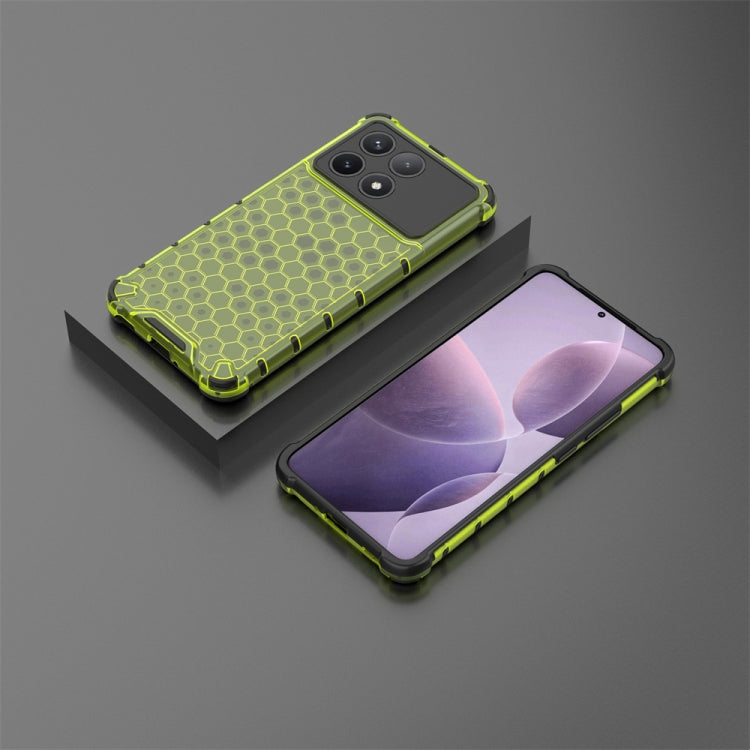 For Redmi K70 Pro Shockproof Honeycomb Phone Case(Green) - K70 Pro Cases by PMC TechLife | Online Shopping South Africa | PMC TechLife | Buy Now Pay Later Mobicred