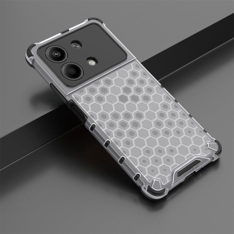 For Redmi Note 13R Pro Shockproof Honeycomb Phone Case(White) - Xiaomi Cases by PMC TechLife | Online Shopping South Africa | PMC TechLife | Buy Now Pay Later Mobicred