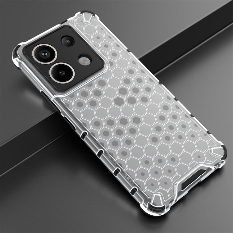 For Xiaomi Poco X6 Shockproof Honeycomb Phone Case(White) - Xiaomi Cases by PMC TechLife | Online Shopping South Africa | PMC TechLife | Buy Now Pay Later Mobicred