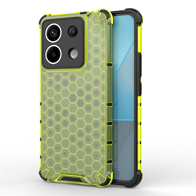 For Xiaomi Poco X6 Shockproof Honeycomb Phone Case(Green) - Xiaomi Cases by PMC TechLife | Online Shopping South Africa | PMC TechLife | Buy Now Pay Later Mobicred