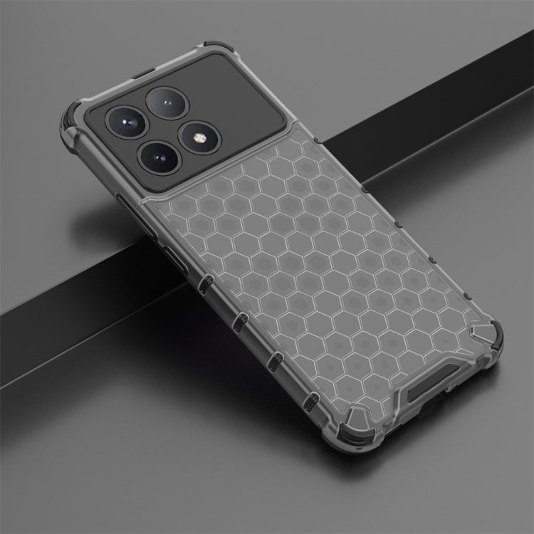 For Xiaomi Poco X6 Pro Shockproof Honeycomb Phone Case(Black) - Xiaomi Cases by PMC TechLife | Online Shopping South Africa | PMC TechLife | Buy Now Pay Later Mobicred