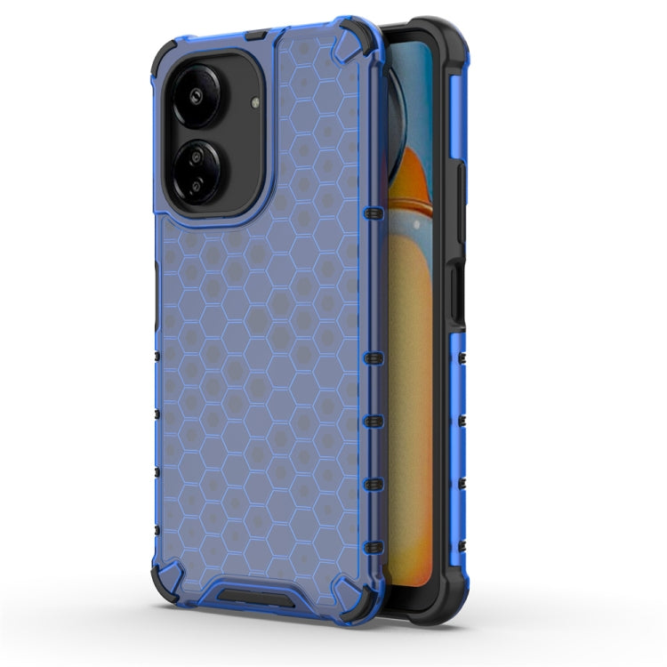 For  Redmi 13C 4G Shockproof Honeycomb Phone Case(Blue) - Xiaomi Cases by PMC TechLife | Online Shopping South Africa | PMC TechLife | Buy Now Pay Later Mobicred
