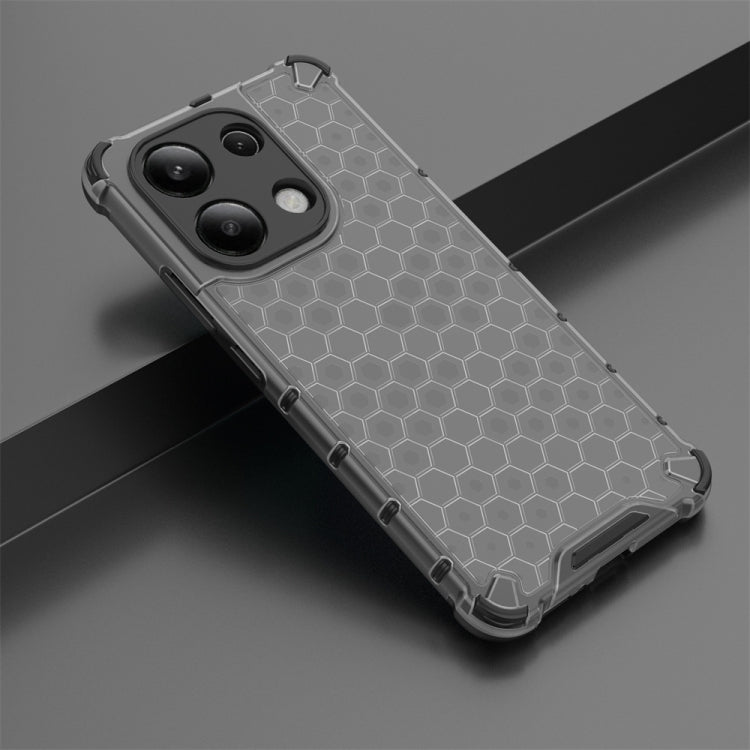 For Redmi Note 13 4G Global Shockproof Honeycomb Phone Case(Black) - Xiaomi Cases by PMC TechLife | Online Shopping South Africa | PMC TechLife | Buy Now Pay Later Mobicred