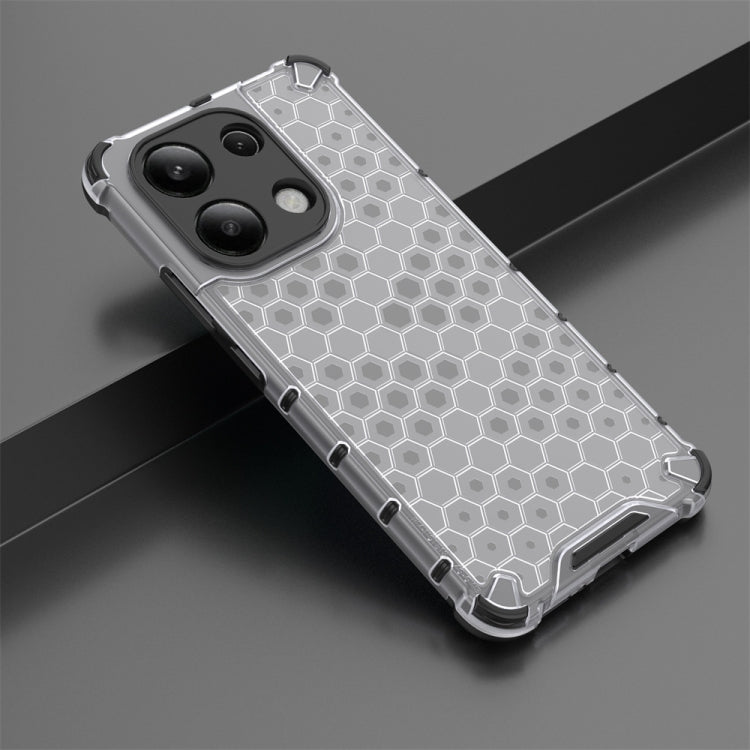 For Redmi Note 13 4G Global Shockproof Honeycomb Phone Case(White) - Xiaomi Cases by PMC TechLife | Online Shopping South Africa | PMC TechLife | Buy Now Pay Later Mobicred
