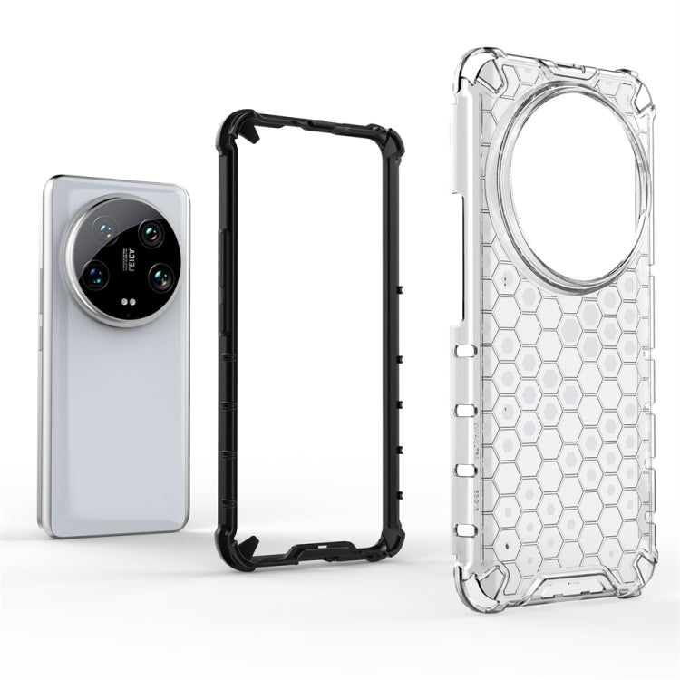 For Xiaomi 14 Ultra Shockproof Honeycomb Phone Case(Black) - 14 Ultra Cases by PMC TechLife | Online Shopping South Africa | PMC TechLife | Buy Now Pay Later Mobicred