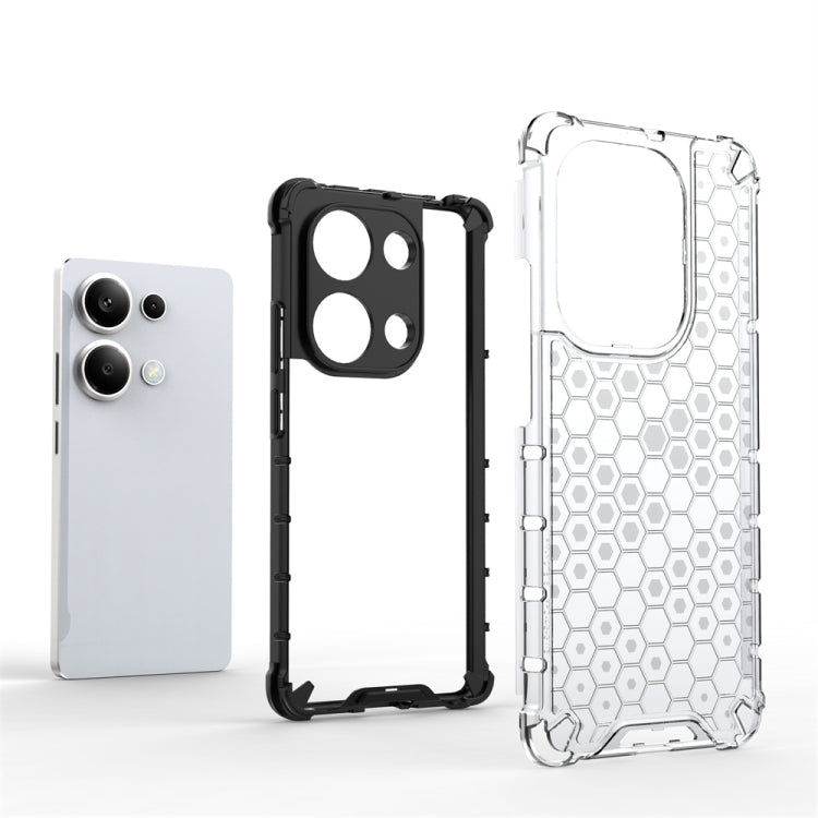 For Redmi Note 13 Pro 4G Shockproof Honeycomb Phone Case(White) - Note 13 Pro Cases by PMC TechLife | Online Shopping South Africa | PMC TechLife | Buy Now Pay Later Mobicred