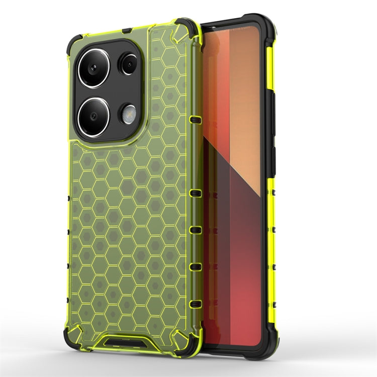 For Redmi Note 13 Pro 4G Shockproof Honeycomb Phone Case(Green) - Note 13 Pro Cases by PMC TechLife | Online Shopping South Africa | PMC TechLife | Buy Now Pay Later Mobicred