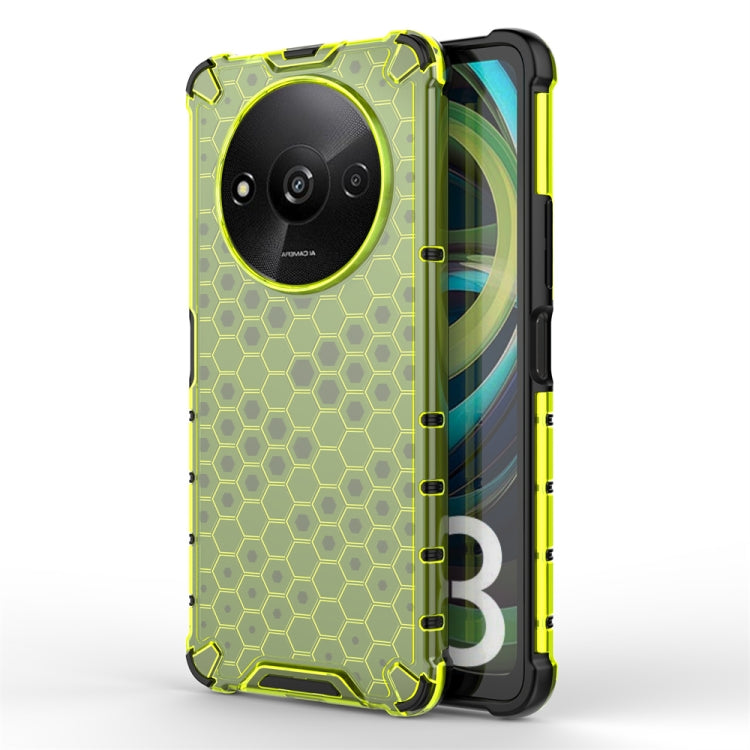 For Xiaomi Redmi A3 Shockproof Honeycomb Phone Case(Green) - free shipping - PMC TechLife - Order now!