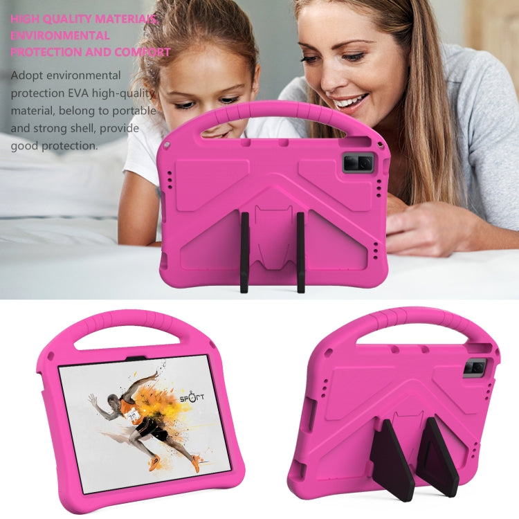 For Lenovo Tab M10 5G 2023 EVA Shockproof Tablet Case with Holder(Rose Red) - Lenovo by PMC TechLife | Online Shopping South Africa | PMC TechLife | Buy Now Pay Later Mobicred