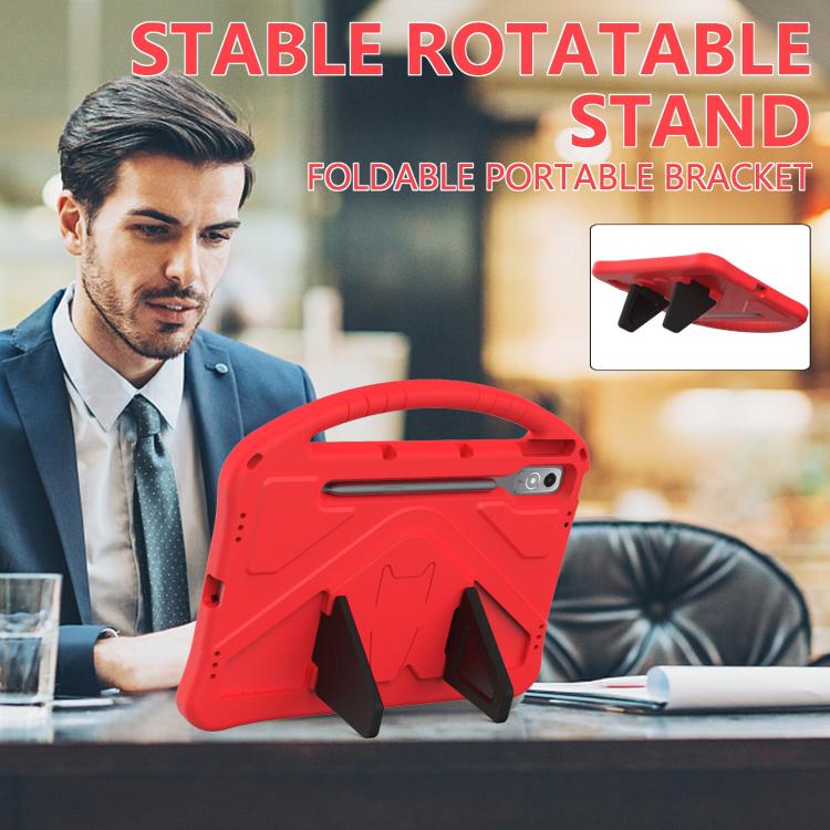 For Lenovo Xiaoxin Pad Pro 12.7 2025 EVA Shockproof Tablet Case with Holder(Red) - Lenovo by PMC TechLife | Online Shopping South Africa | PMC TechLife | Buy Now Pay Later Mobicred